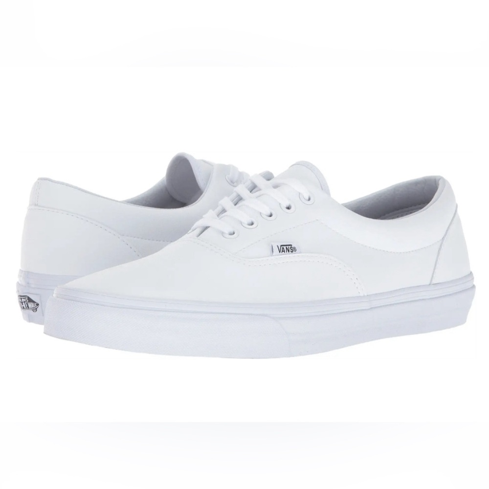 Vans Era Low Top Sneaker Women’s 9 Men’s 7.5 White Skate Shoes NEW OFF THE WALL